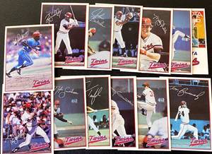 lot 41A image: 1985 Twins 7-11 Baseball Card Set - Including Kirby Puckett RC #1