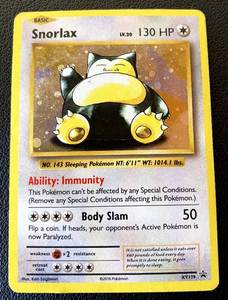 lot 48B image: Snorlax Holo Pokmon Card XY179