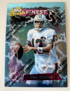 lot 51A image: Dan Marino Topps Finest 195 #170 Football Card
