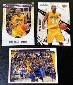 lot 54 image: Kobe Bryant 3 Card Basketball Lot