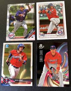 lot 79 image: Royce Lewis 4 RC Lot Minnesota Twins Rookie Baseball Cards