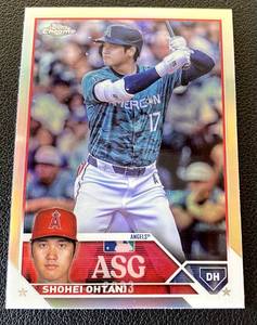 lot 113 image: Shohei Ohtani 2023 Topps Chrome All-Star Game #ASGC-6 Baseball Card