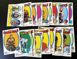 lot 122 image: 1971-72 NHL Hockey 19 Card Vintage Lot