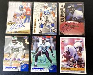 lot 148 image: 6 NFL Football Autograph Lot