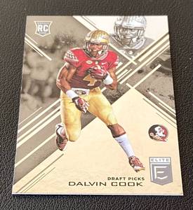 lot 166A image: Dalvin Cook RC 2017 Donruss Elite Collegiate #110 Rookie Minnesota Vikings Football Card