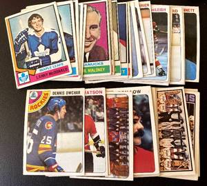 lot 171A image: 35 Card Vintage Hockey Lot - 1974, 1976, and 1978 Topps
