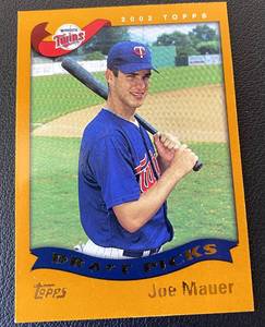 lot 78B image: Joe Mauer RC 2002 Topps #622 Rookie Minnesota Twins Baseball Card