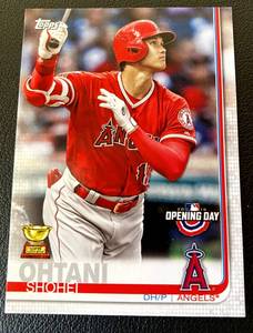 lot 80B image: Shohei Ohtani Rookie Cup 2019 Topps Opening Day #100 Baseball Card