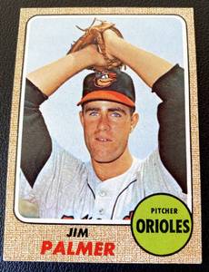 lot 83B image: Jim Palmer 1968 Topps #575 Vintage Baseball Card