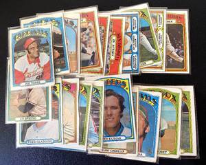 lot 101B image: 1972 Topps Baseball 20 Card Lot with Killebrew and Some Semi-high Numbers, varying condition vintage