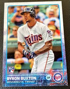 lot 107B image: Byron Buxton RC 2015 Topps Update Series #US25 Rookie Minnesota Twins Baseball Card