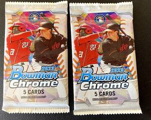 lot 109B image: 2003 Bowman Chrome 2 Pack Lot Baseball Cards