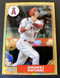 lot 114B image: Shohei Ohtani Refractor 2022 Topps Chrome #87BC-2 Baseball Card