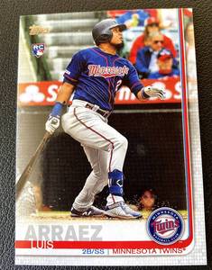 lot 117B image: Luis Arraez RC 2019 Topps Update Series #US247 Rookie Minnesota Twins Baseball Card