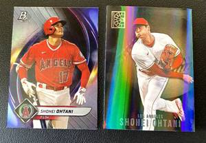 lot 119B image: Shohei Ohtani 2 Card Foil Lot - Baseball Cards