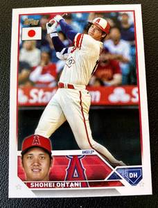lot 128B image: Shohei Ohtani Japan Flag Edition 2023 Topps #17 Baseball Card