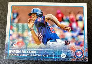 lot 131B image: Byron Buxton RC 2015 Topps Update Series #US136 Rookie Minnesota Twins Baseball Card