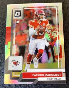 lot 132B image: Patrick Mahomes Prizm 2022 Donruss Optic #94 Football Card
