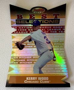 lot 137B image: Kerry Wood RC Die Cut Refractor 2000 Bowmans Best Selections #BBS14 Rookie Baseball Card