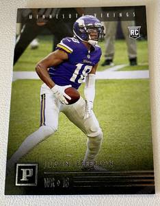 lot 181B image: Justin Jefferson RC 2020 Chronicles #PA-23 Rookie Minnesota Vikings Football Card