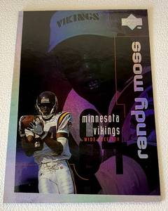 lot 183B image: Randy Moss RC Foil1998 Upper Deck Encore #150 Rookie Minnesota Vikings Football Card
