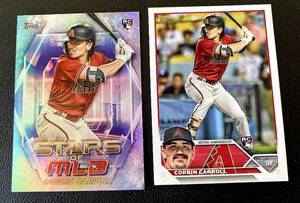 lot 198B image: Corbin Carroll 2 RC Lot - Baseball Cards