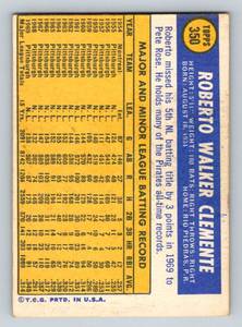 lot 18C image: Roberto Clemente 1970 Topps #350 Vintage Baseball Card
