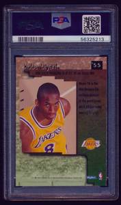 lot 11C image: Kobe Bryant RC PSA Graded 7 1996 Skybox Premium #55 Rookie Basketball Card