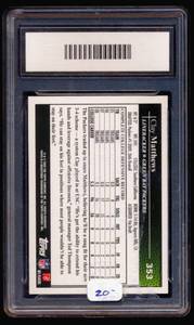 lot 144C image: Clay Matthews RC GMA Graded 10 Gem Mint - 2009 Topps Rookie Card #353
