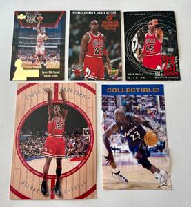 lot 15C image: Michael Jordan JumboOversized 5 Card Lot - Basketball