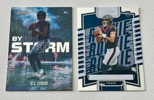 lot 24C image: Lot of 2 CJ Stroud Rookie Cards - 2023 Absolute RC #102 23 Absolute RC By Storm #BST-2 - Football Cards