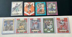 lot 119C image: Lot of 9 Colored Football Star Numbered Cards -