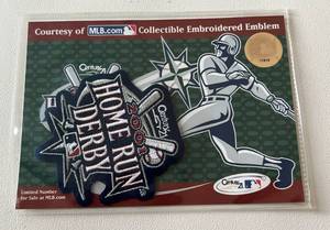 lot 72C image: 2001 Home Run Derby Patch Embroidered Emblem - Limited Edition Century 21 Baseball MLB