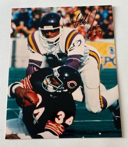 lot 73C image: John Turner Signed 8x10 Photo Minnesota Vikings Football