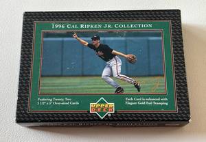 lot 160C image: Cal Ripken Jr. 1996 Upper Deck Collection, 22 Card Gold Foil Set Baseball Cards