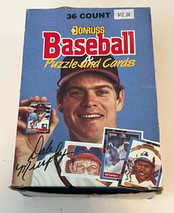 lot 108A image: 1988 Donruss Baseball Pack Box - 36 Packs of Sealed Baseball Cards