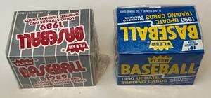 lot 112A image: 1989 and 1990 Fleer Update Factory Sealed Baseball Card Sets