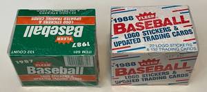 lot 113A image: 1987 and 1988 Fleer Update Factory Sealed Baseball Card Sets