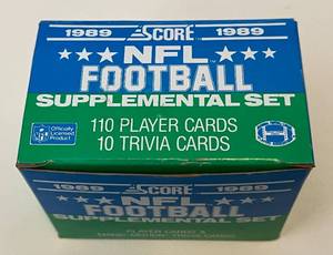lot 114A image: 1989 Score NFL Supplemental Football Card Set