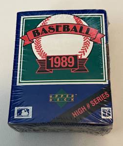lot 115A image: 1989 Upper Deck Baseball High # Series Factory Sealed Set