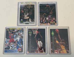 lot 206A image: (5) Shaquille ONeal RC Lot - Rookie Basketball Cards