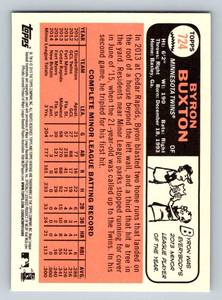 lot 52A image: Byron Buxton RC 2015 Topps Heritage #724 Rookie Minnesota Twins Baseball Card