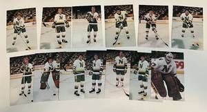 lot 81C image: 1983-83 Minnesota North Stars Hockey Post Card Set of 13 Vintage