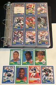 lot 11D image: 1989 Score Football Complete Set - Barry Sanders RC, Deion Sanders RC, Troy Aikman RC, Michael Irvin RC, Derrick Thomas RC, Thurman Thomas RC
