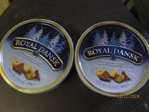 2 tins of royal dansk danish butter cookies best buy date of december 2024