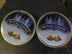 2 tins of royal dansk danish butter cookies best buy date of december 2024
