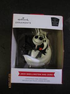 hallmark jack skellington and zero ornament