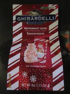 4 oz of ghirardelli chocolate peppermint bark snowman best buy date of 42024