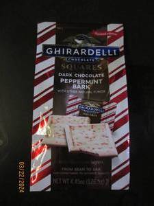 4.45oz of ghirardelli chocolate squares dark chocolate pepermint batk best buy date of 42024