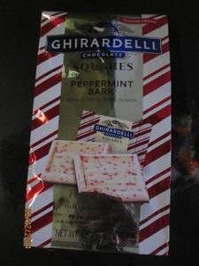 4.57 oz of ghirardelli chocolate squares peppermint bark best buy date of 32024
